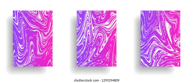 Mixture of acrylic paints. Liquid marble texture. Fluid art. Applicable for design cover, presentation, invitation, flyer, annual report, poster, design packaging. Modern artwork - Vector