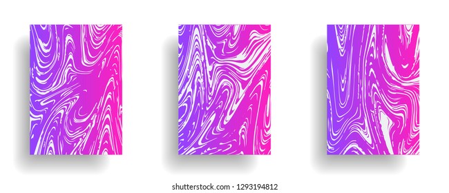 Mixture of acrylic paints. Liquid marble texture. Fluid art. Applicable for design cover, presentation, invitation, flyer, annual report, poster, design packaging. Modern artwork - Vector