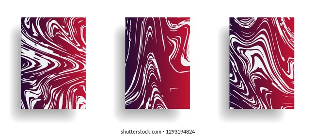 Mixture of acrylic paints. Liquid marble texture. Fluid art. Applicable for design cover, presentation, invitation, flyer, annual report, poster, design packaging. Modern artwork - Vector