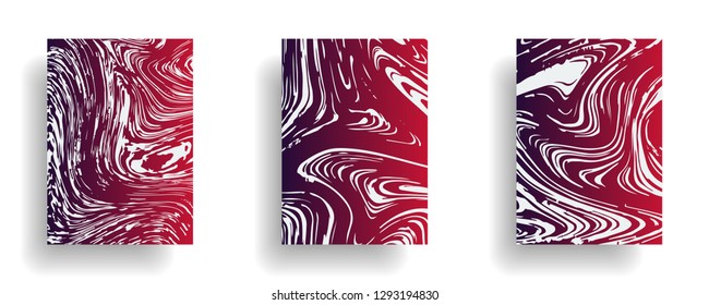 Mixture of acrylic paints. Liquid marble texture. Fluid art. Applicable for design cover, presentation, invitation, flyer, annual report, poster, design packaging. Modern artwork - Vector