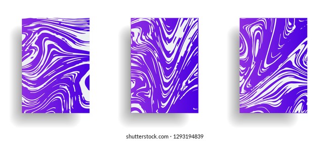 Mixture of acrylic paints. Liquid marble texture. Fluid art. Applicable for design cover, presentation, invitation, flyer, annual report, poster, design packaging. Modern artwork - Vector