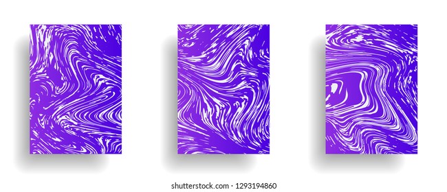 Mixture of acrylic paints. Liquid marble texture. Fluid art. Applicable for design cover, presentation, invitation, flyer, annual report, poster, design packaging. Modern artwork - Vector