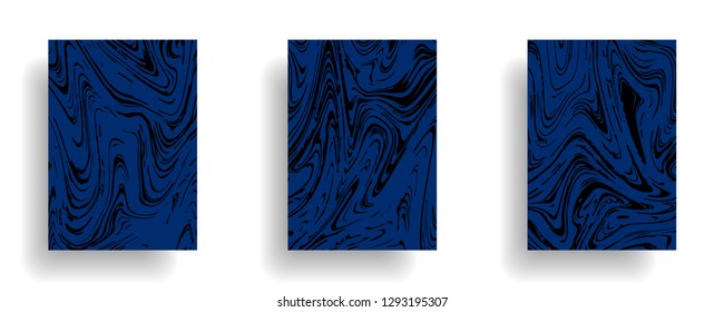 Mixture of acrylic paints. Liquid marble texture. Fluid art. Applicable for design cover, presentation, invitation, flyer, annual report, poster, desing packaging. Modern artwork - Vector