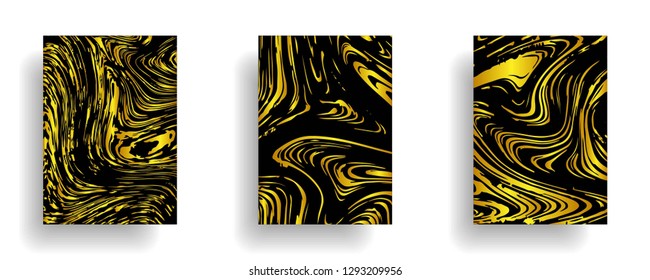 Mixture of acrylic paints. Liquid marble texture. Fluid art. Applicable for design cover, presentation, invitation, flyer, annual report, poster, desing packaging. Modern artwork - Vector