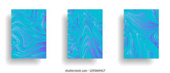 Mixture of acrylic paints. Liquid marble texture. Fluid art. Applicable for design cover, presentation, invitation, flyer, annual report, poster, desing packaging. Modern artwork - Vector