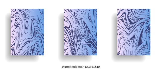 Mixture of acrylic paints. Liquid marble texture. Fluid art. Applicable for design cover, presentation, invitation, flyer, annual report, poster, desing packaging. Modern artwork - Vector