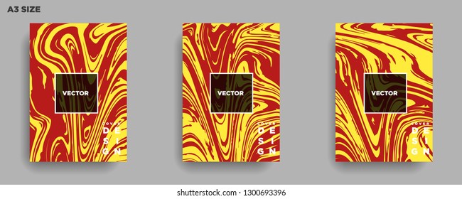 Mixture of acrylic paints. Liquid marble texture. Fluid art. Applicable for design cover, presentation, invitation, flyer, annual report, poster, desing packaging. Modern artwork - Vector