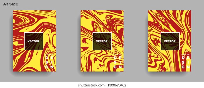 Mixture of acrylic paints. Liquid marble texture. Fluid art. Applicable for design cover, presentation, invitation, flyer, annual report, poster, desing packaging. Modern artwork - Vector