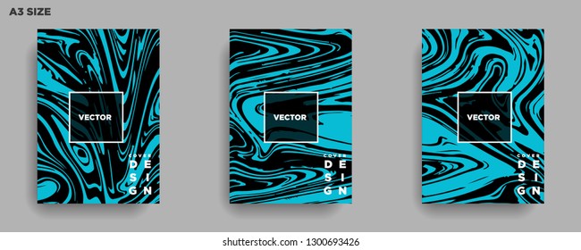 Mixture of acrylic paints. Liquid marble texture. Fluid art. Applicable for design cover, presentation, invitation, flyer, annual report, poster, desing packaging. Modern artwork - Vector