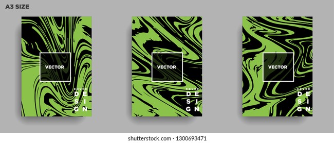 Mixture of acrylic paints. Liquid marble texture. Fluid art. Applicable for design cover, presentation, invitation, flyer, annual report, poster, desing packaging. Modern artwork - Vector