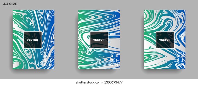 Mixture of acrylic paints. Liquid marble texture. Fluid art. Applicable for design cover, presentation, invitation, flyer, annual report, poster, desing packaging. Modern artwork - Vector