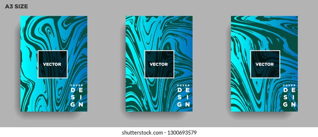 Mixture of acrylic paints. Liquid marble texture. Fluid art. Applicable for design cover, presentation, invitation, flyer, annual report, poster, desing packaging. Modern artwork - Vector