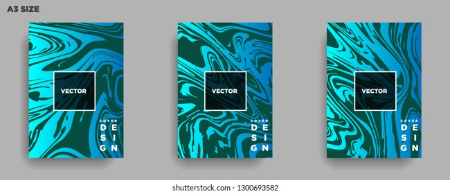 Mixture of acrylic paints. Liquid marble texture. Fluid art. Applicable for design cover, presentation, invitation, flyer, annual report, poster, desing packaging. Modern artwork - Vector