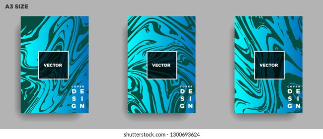 Mixture of acrylic paints. Liquid marble texture. Fluid art. Applicable for design cover, presentation, invitation, flyer, annual report, poster, desing packaging. Modern artwork - Vector