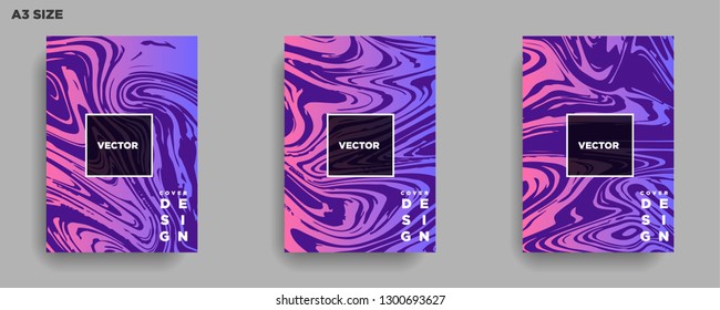 Mixture of acrylic paints. Liquid marble texture. Fluid art. Applicable for design cover, presentation, invitation, flyer, annual report, poster, desing packaging. Modern artwork - Vector