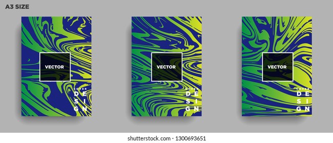 Mixture of acrylic paints. Liquid marble texture. Fluid art. Applicable for design cover, presentation, invitation, flyer, annual report, poster, desing packaging. Modern artwork - Vector