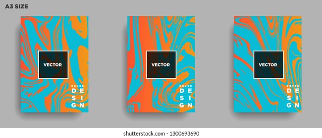 Mixture of acrylic paints. Liquid marble texture. Fluid art. Applicable for design cover, presentation, invitation, flyer, annual report, poster, desing packaging. Modern artwork - Vector