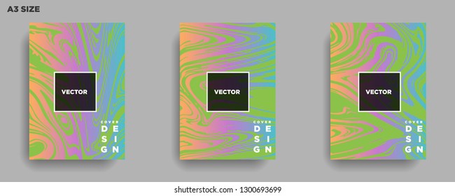 Mixture of acrylic paints. Liquid marble texture. Fluid art. Applicable for design cover, presentation, invitation, flyer, annual report, poster, desing packaging. Modern artwork - Vector