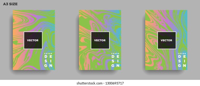 Mixture of acrylic paints. Liquid marble texture. Fluid art. Applicable for design cover, presentation, invitation, flyer, annual report, poster, desing packaging. Modern artwork - Vector