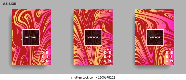 Mixture of acrylic paints. Liquid marble texture. Fluid art. Applicable for design cover, presentation, invitation, flyer, annual report, poster, desing packaging. Modern artwork - Vector