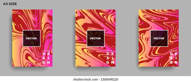 Mixture of acrylic paints. Liquid marble texture. Fluid art. Applicable for design cover, presentation, invitation, flyer, annual report, poster, desing packaging. Modern artwork - Vector