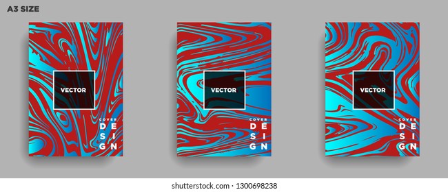 Mixture of acrylic paints. Liquid marble texture. Fluid art. Applicable for design cover, presentation, invitation, flyer, annual report, poster, desing packaging. Modern artwork - Vector