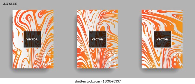 Mixture of acrylic paints. Liquid marble texture. Fluid art. Applicable for design cover, presentation, invitation, flyer, annual report, poster, desing packaging. Modern artwork - Vector