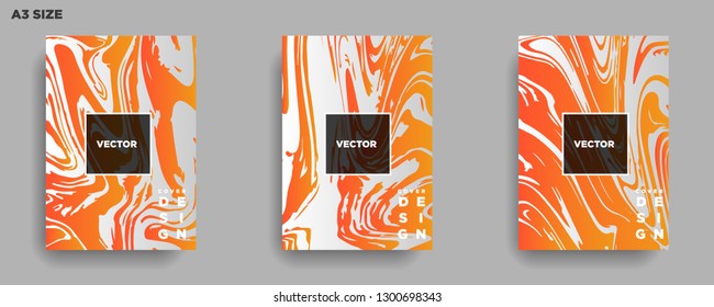 Mixture of acrylic paints. Liquid marble texture. Fluid art. Applicable for design cover, presentation, invitation, flyer, annual report, poster, desing packaging. Modern artwork - Vector
