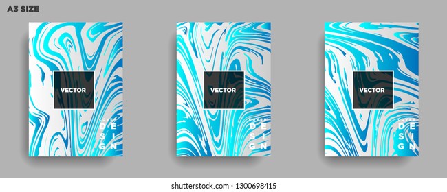 Mixture of acrylic paints. Liquid marble texture. Fluid art. Applicable for design cover, presentation, invitation, flyer, annual report, poster, desing packaging. Modern artwork - Vector