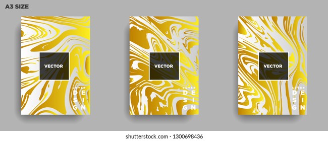 Mixture of acrylic paints. Liquid marble texture. Fluid art. Applicable for design cover, presentation, invitation, flyer, annual report, poster, desing packaging. Modern artwork - Vector
