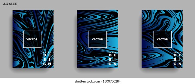 Mixture of acrylic paints. Liquid marble texture. Fluid art. Applicable for design cover, presentation, invitation, flyer, annual report, poster, desing packaging. Modern artwork - Vector