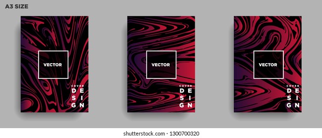 Mixture of acrylic paints. Liquid marble texture. Fluid art. Applicable for design cover, presentation, invitation, flyer, annual report, poster, desing packaging. Modern artwork - Vector
