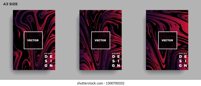 Mixture of acrylic paints. Liquid marble texture. Fluid art. Applicable for design cover, presentation, invitation, flyer, annual report, poster, desing packaging. Modern artwork - Vector