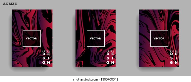 Mixture of acrylic paints. Liquid marble texture. Fluid art. Applicable for design cover, presentation, invitation, flyer, annual report, poster, desing packaging. Modern artwork - Vector