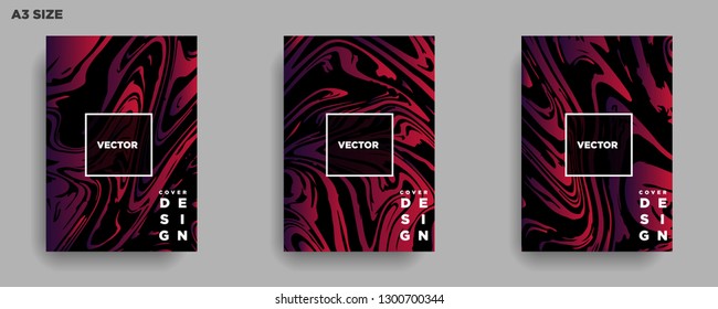 Mixture of acrylic paints. Liquid marble texture. Fluid art. Applicable for design cover, presentation, invitation, flyer, annual report, poster, desing packaging. Modern artwork - Vector