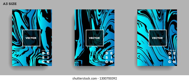 Mixture of acrylic paints. Liquid marble texture. Fluid art. Applicable for design cover, presentation, invitation, flyer, annual report, poster, desing packaging. Modern artwork - Vector