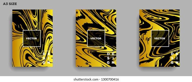 Mixture of acrylic paints. Liquid marble texture. Fluid art. Applicable for design cover, presentation, invitation, flyer, annual report, poster, desing packaging. Modern artwork - Vector
