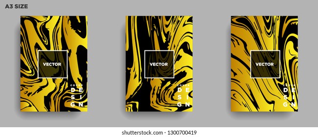 Mixture of acrylic paints. Liquid marble texture. Fluid art. Applicable for design cover, presentation, invitation, flyer, annual report, poster, desing packaging. Modern artwork - Vector