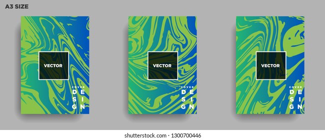 Mixture of acrylic paints. Liquid marble texture. Fluid art. Applicable for design cover, presentation, invitation, flyer, annual report, poster, desing packaging. Modern artwork - Vector