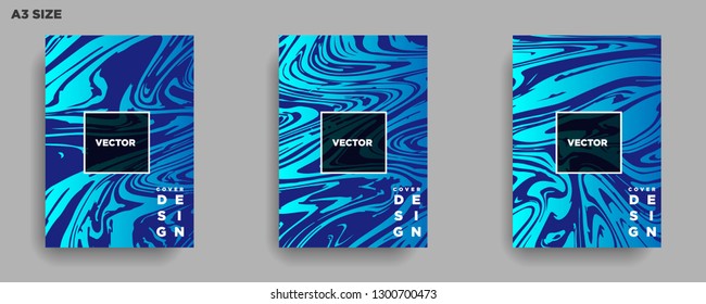 Mixture of acrylic paints. Liquid marble texture. Fluid art. Applicable for design cover, presentation, invitation, flyer, annual report, poster, desing packaging. Modern artwork - Vector