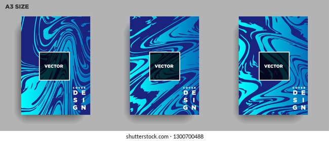 Mixture of acrylic paints. Liquid marble texture. Fluid art. Applicable for design cover, presentation, invitation, flyer, annual report, poster, desing packaging. Modern artwork - Vector