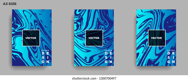 Mixture of acrylic paints. Liquid marble texture. Fluid art. Applicable for design cover, presentation, invitation, flyer, annual report, poster, desing packaging. Modern artwork - Vector