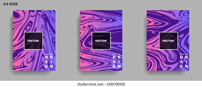 Mixture of acrylic paints. Liquid marble texture. Fluid art. Applicable for design cover, presentation, invitation, flyer, annual report, poster, desing packaging. Modern artwork - Vector
