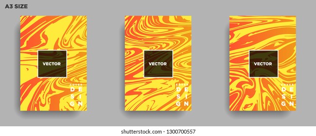 Mixture of acrylic paints. Liquid marble texture. Fluid art. Applicable for design cover, presentation, invitation, flyer, annual report, poster, desing packaging. Modern artwork - Vector