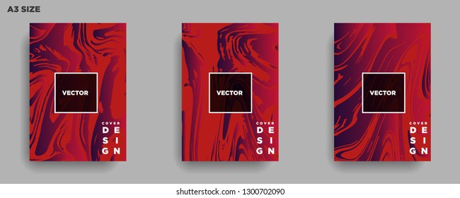 Mixture of acrylic paints. Liquid marble texture. Fluid art. Applicable for design cover, presentation, invitation, flyer, annual report, poster, desing packaging. Modern artwork - Vector