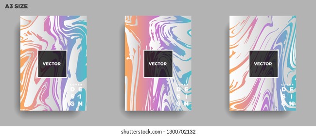 Mixture of acrylic paints. Liquid marble texture. Fluid art. Applicable for design cover, presentation, invitation, flyer, annual report, poster, desing packaging. Modern artwork - Vector