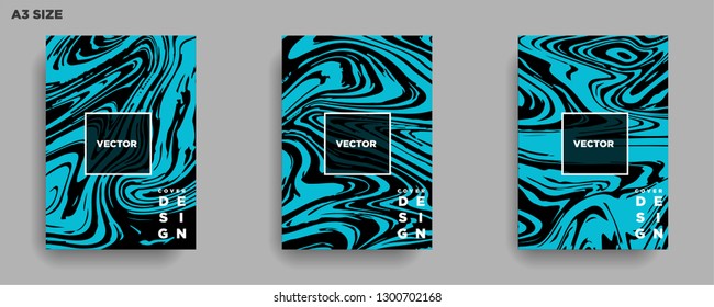 Mixture of acrylic paints. Liquid marble texture. Fluid art. Applicable for design cover, presentation, invitation, flyer, annual report, poster, desing packaging. Modern artwork - Vector