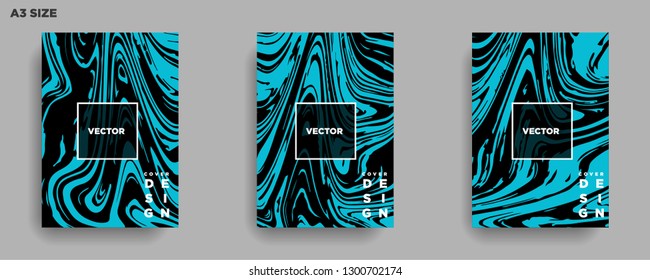 Mixture of acrylic paints. Liquid marble texture. Fluid art. Applicable for design cover, presentation, invitation, flyer, annual report, poster, desing packaging. Modern artwork - Vector