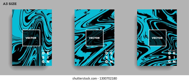 Mixture of acrylic paints. Liquid marble texture. Fluid art. Applicable for design cover, presentation, invitation, flyer, annual report, poster, desing packaging. Modern artwork - Vector