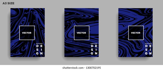 Mixture of acrylic paints. Liquid marble texture. Fluid art. Applicable for design cover, presentation, invitation, flyer, annual report, poster, desing packaging. Modern artwork - Vector